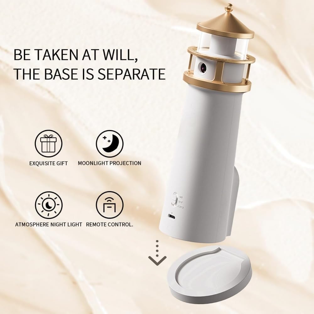 3.Light House Moon Projector Lamp – Turn Your Room Into a Dreamland