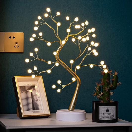 Pearl Bonsai Tree Lamp 36-LED – A Touch of Natural Elegance