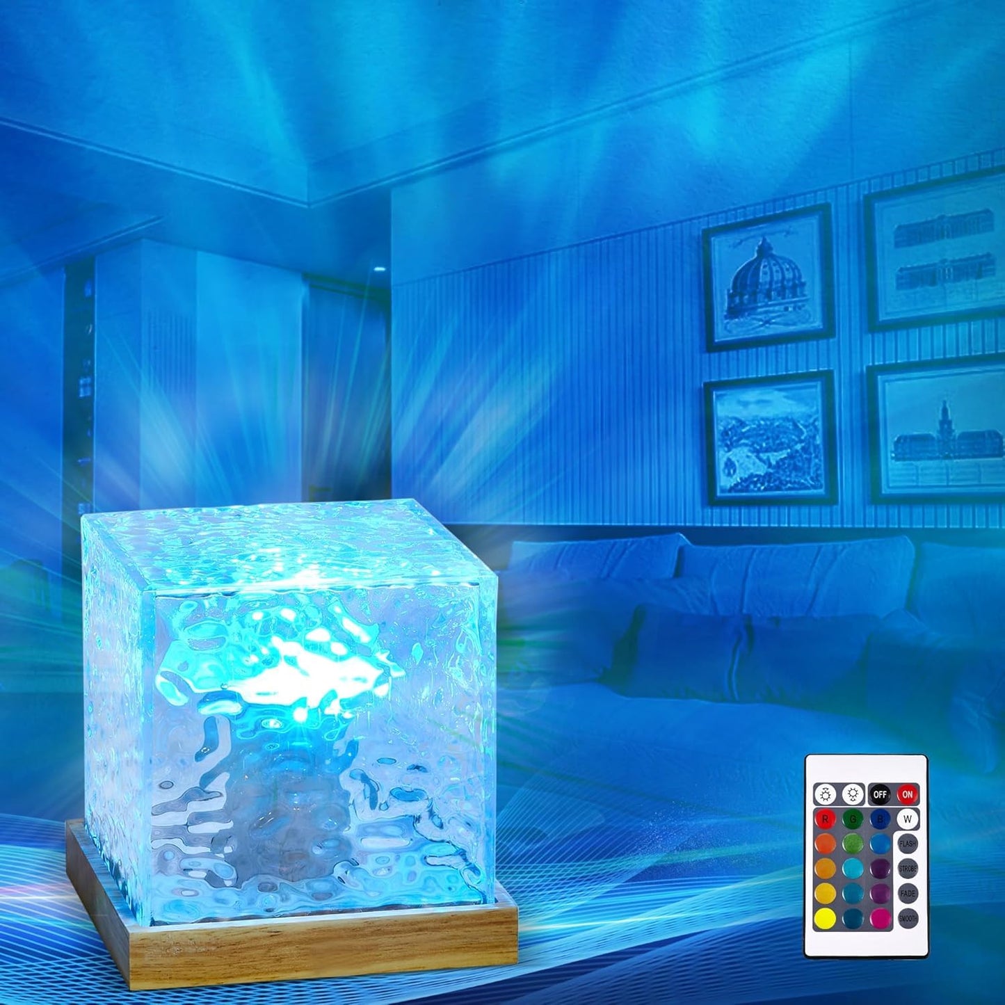 Ocean Wave & Aurora Projector Lamp
