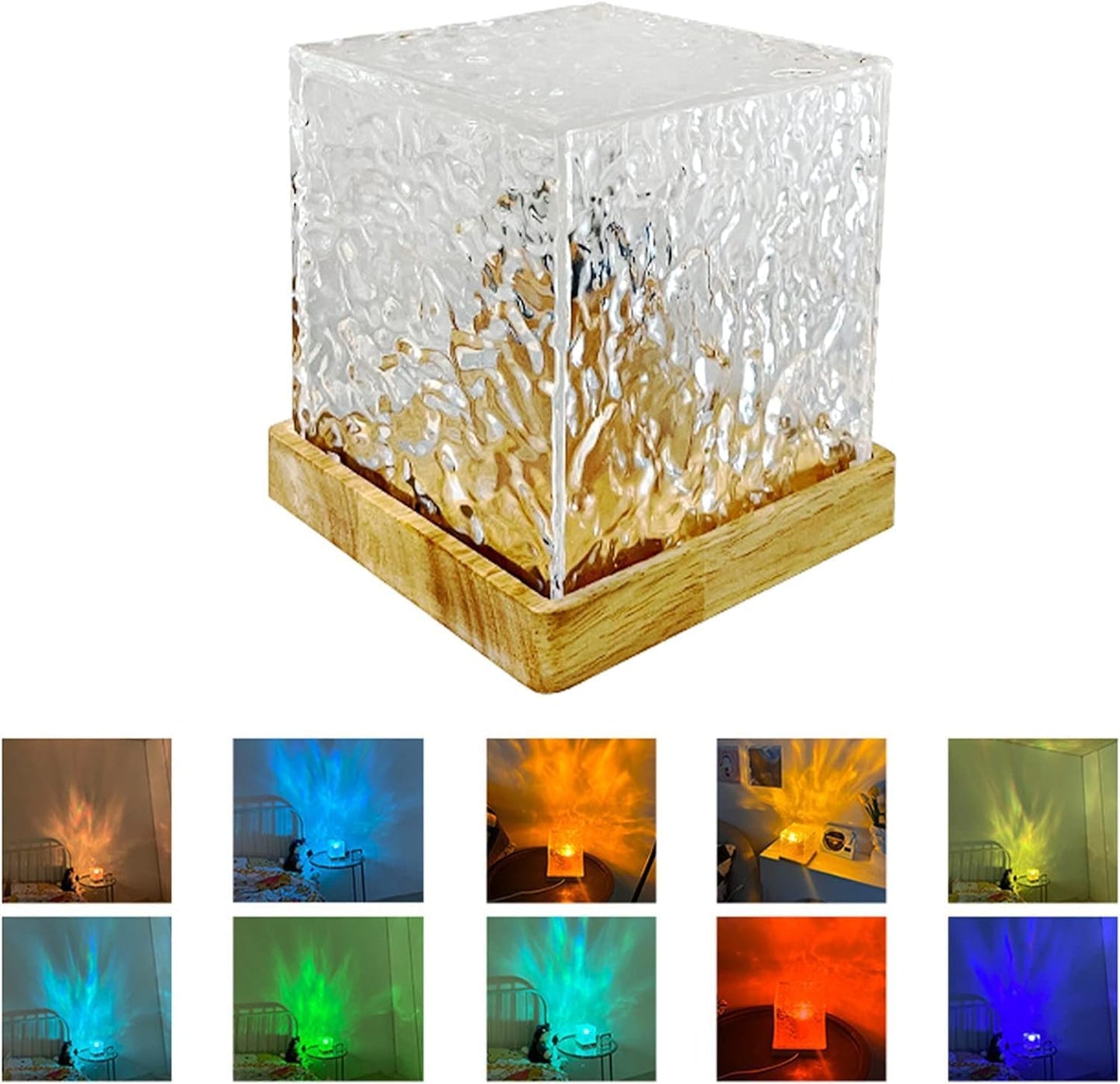 Ocean Wave & Aurora Projector Lamp