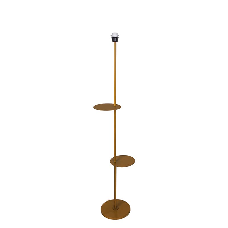 1.Contemporary Duo-Shelf Metal Floor Lamp – Style Meets Function