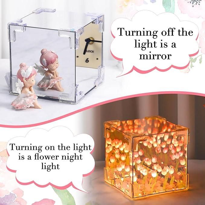 Decorative Tulip Mirror Night Lamp