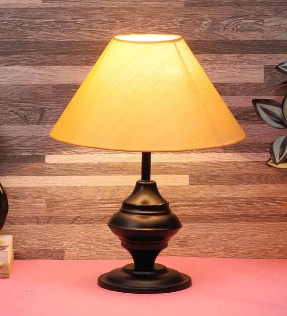2.Black Metal Table Lamp – Elegance That Lights Up Your Space
