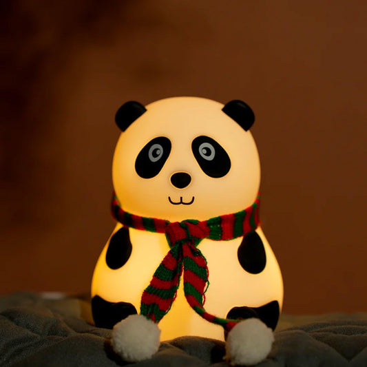 2.Cute Panda Night Lamp – Kawaii Glow for Cozy Nights!
