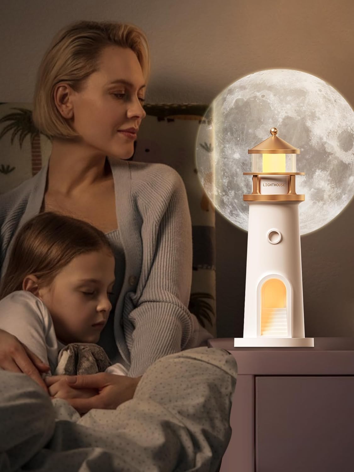 3.Light House Moon Projector Lamp – Turn Your Room Into a Dreamland