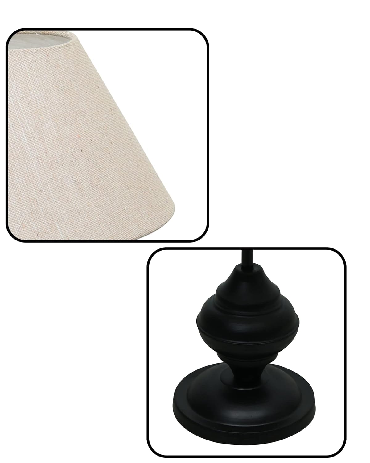 2.Black Metal Table Lamp – Elegance That Lights Up Your Space