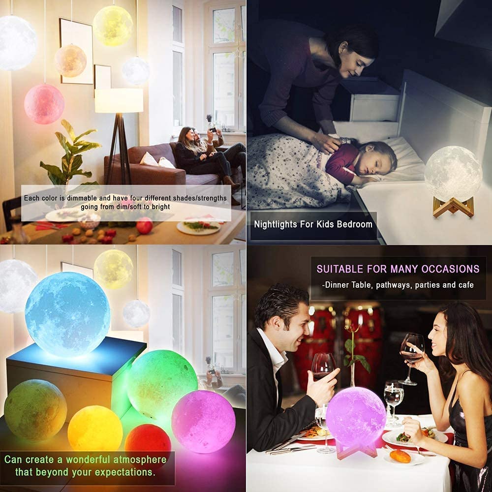 3D Moon Light Lamp – Hold the Moon in Your Hands!