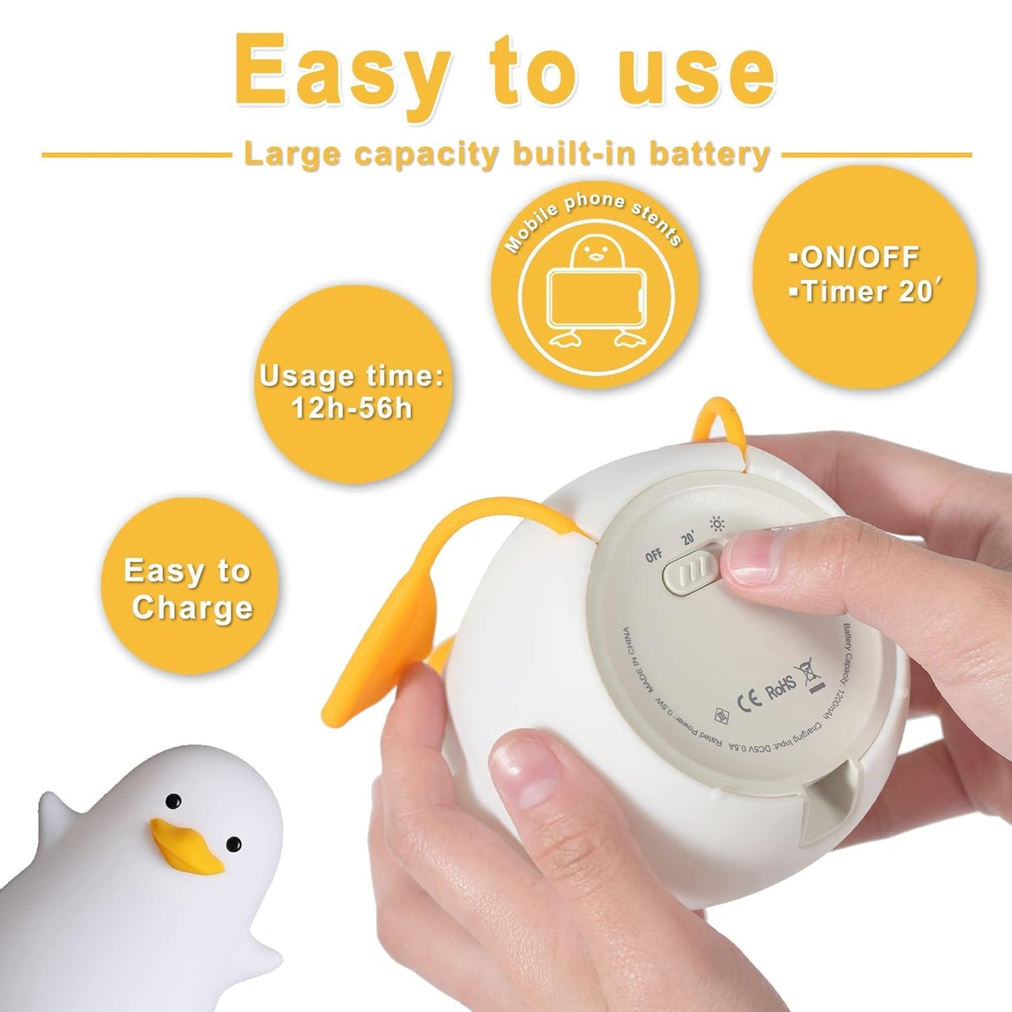 Duck Night Light Lamp