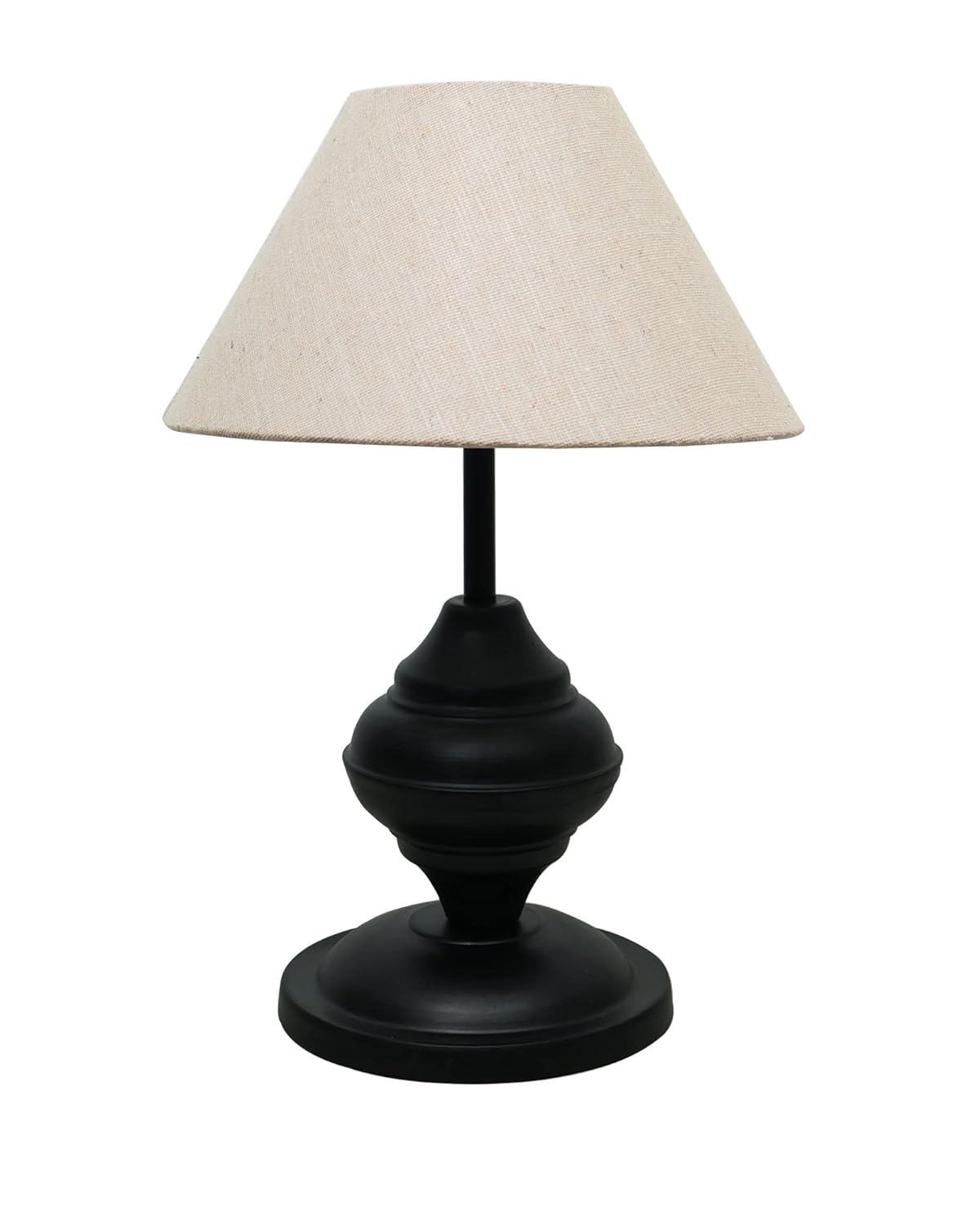 2.Black Metal Table Lamp – Elegance That Lights Up Your Space