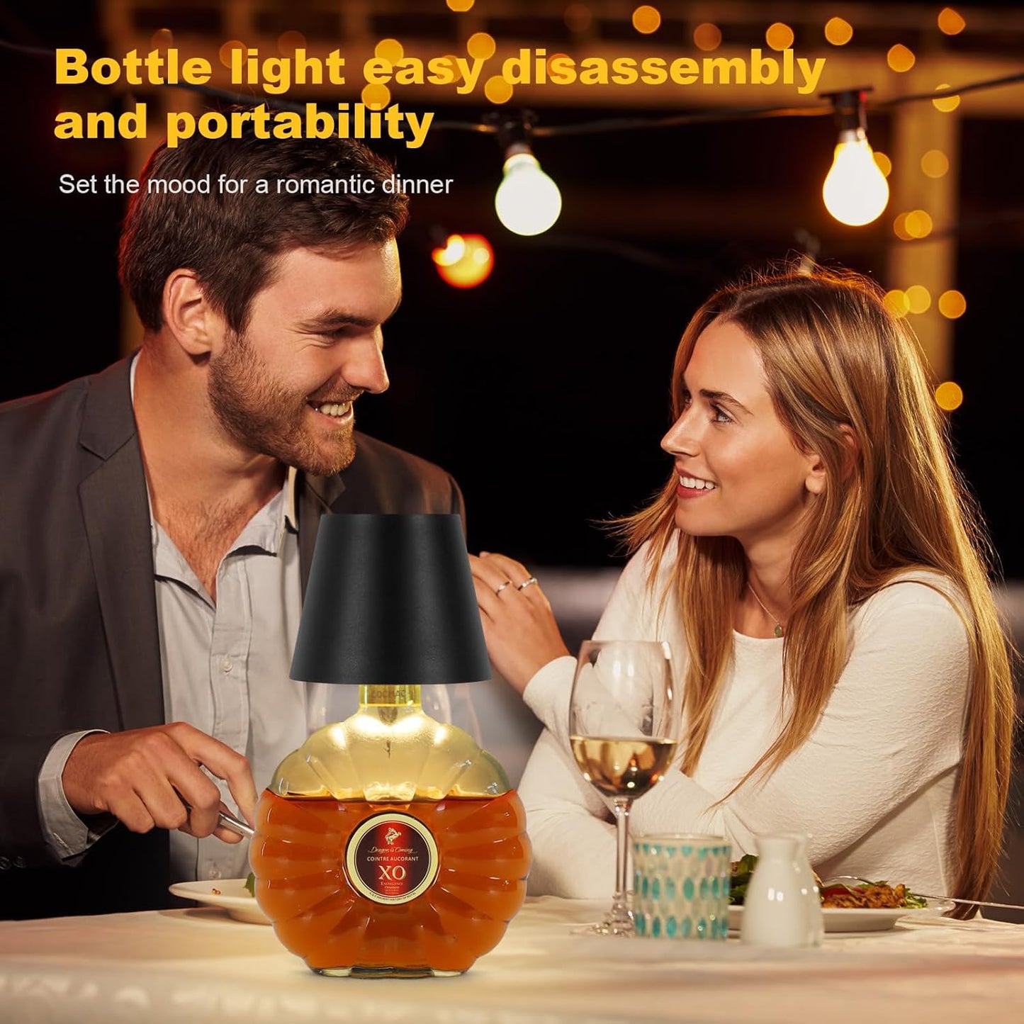 4.Bottle Lamp Shade – Turn Any Bottle Into a Beautiful Lamp (Black)