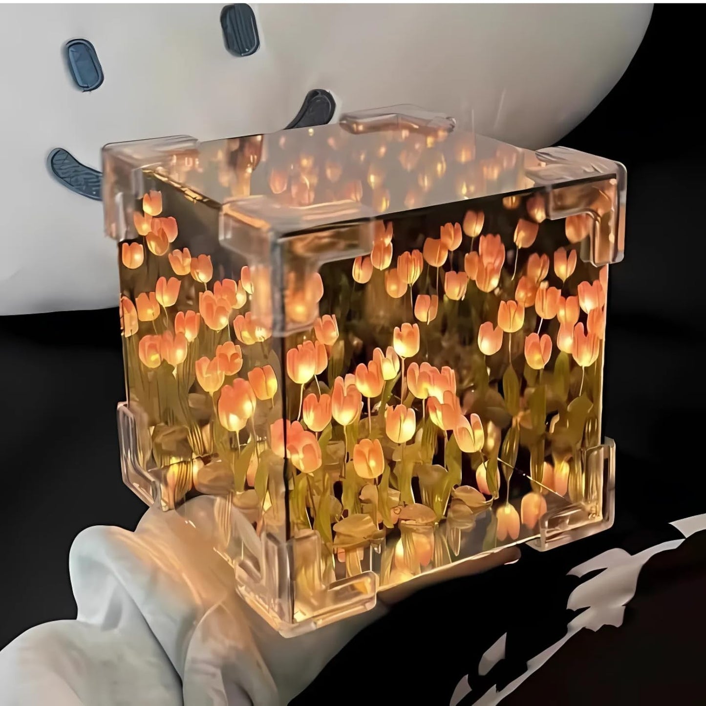 Decorative Tulip Mirror Night Lamp