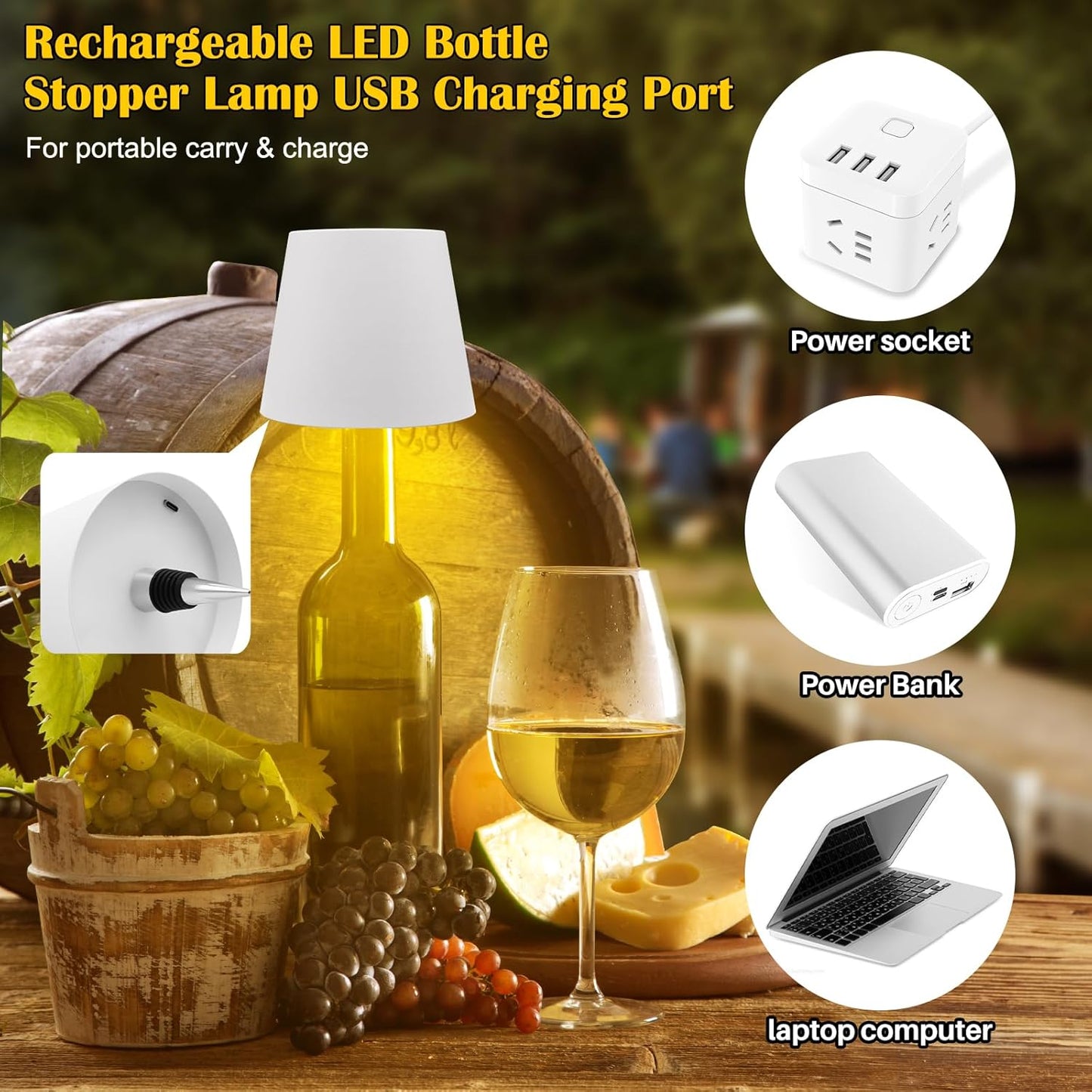 4.Bottle Lamp Shade – Turn Any Bottle Into a Beautiful Lamp (White)