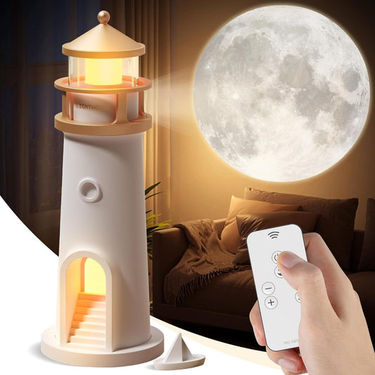 3.Light House Moon Projector Lamp – Turn Your Room Into a Dreamland