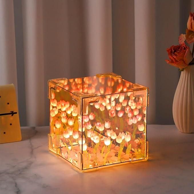 Decorative Tulip Mirror Night Lamp