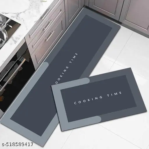 2 Pcs Kitchen Mats, Waterproof Memory Foam Kitchen Rugs, Standing Desk Mat Floor Mats, Comfort Runner Rug Carpets for Kitchen Floor, Sink - (120 * 40 cm, 40 * 60 cm)